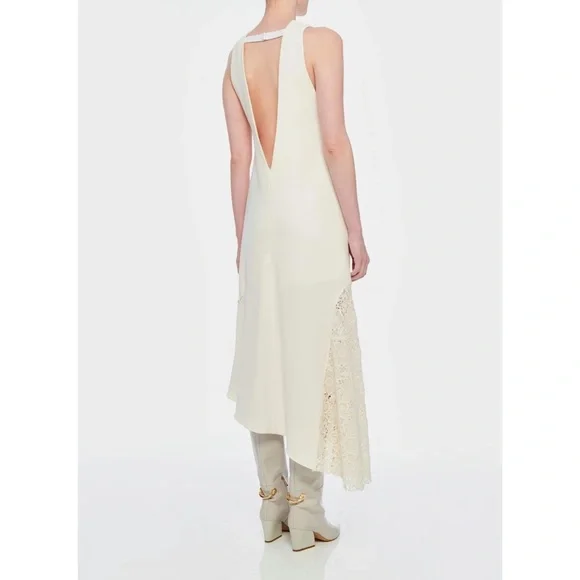 TIBI Guipure Lace Sleeveless Dress Ivory Size 0 - Picture 4 of 14